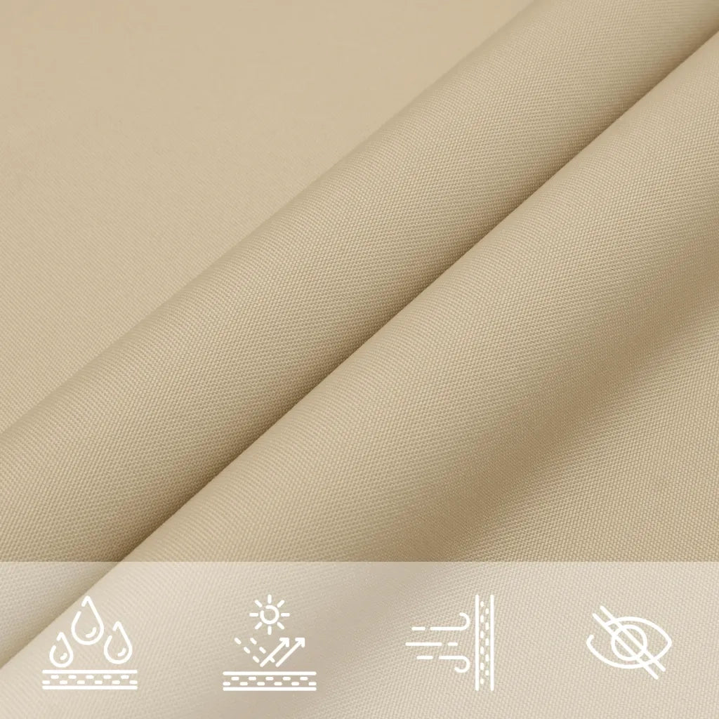 Parasole a Vela Oxford Rettangolare 2,5x5 m Beige