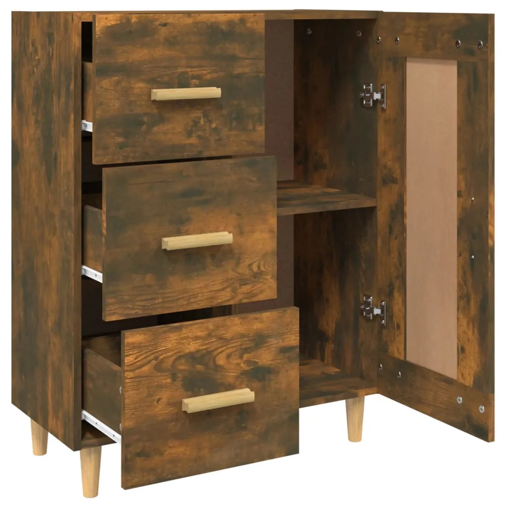 Buffet credenza cassettiera armadio mobile contenitore organizer per cucina soggiorno salotto 69,5 x 34 x 90 cm legno ingegnerizzato marrone 02_0031024