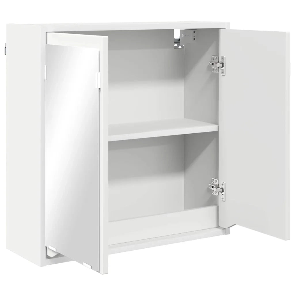 Mobiletto per specchio da bagno Bianco 60 x 20 x 60 cm