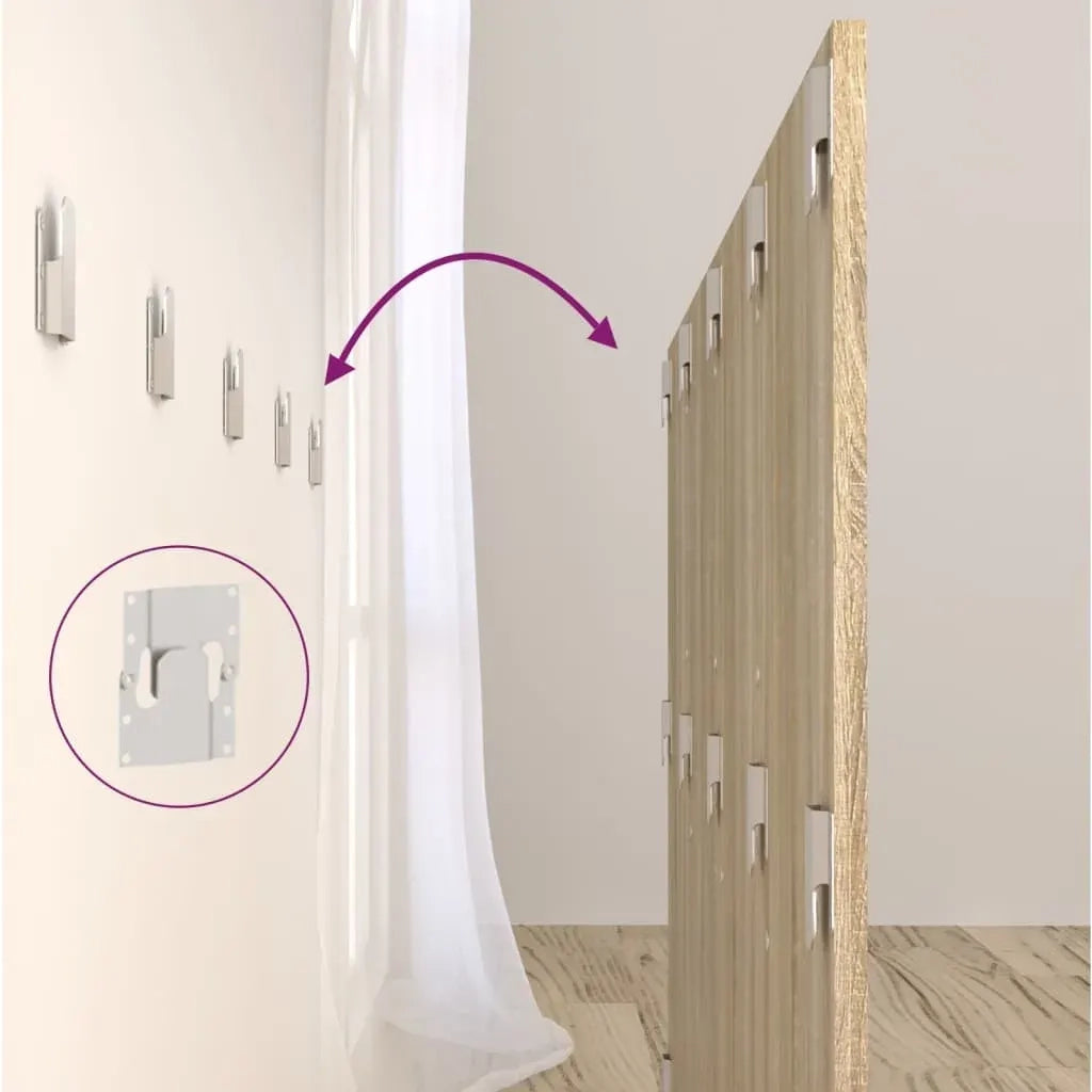 Testiera | Testata Letto con Comodini in Legno Multistrato Rovere Sonoma