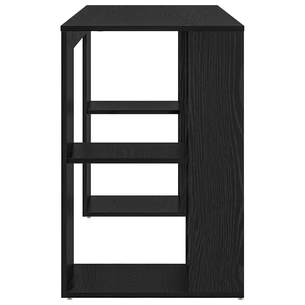 Scrivania | Tavolo da Ufficio Rovere Nero 130 x 50.5 x 75 cm Legno multistrato