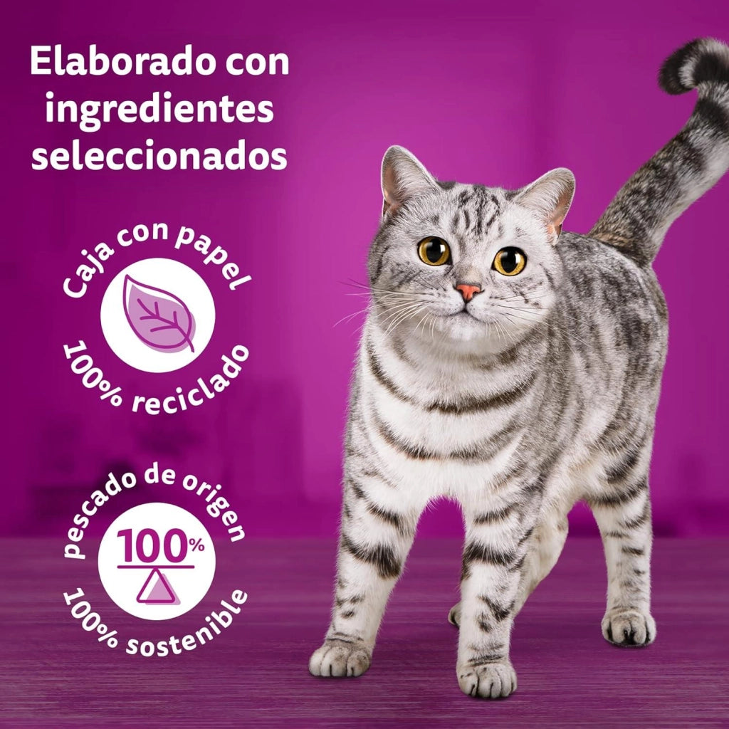WHISKAS PURE DELIGHT CARNE IN GELATINA 4X85 GR 2 GUSTO POLLO 2 GUSTO TACCHINO