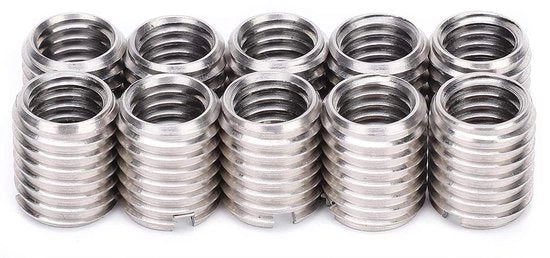 Set di viti a sezione M8 x 1,25 femmina e M10 x 1,5 maschio in acciaio inossidabile - set di viti a sezione per riparazione - attrezzatura per riparazione offerta