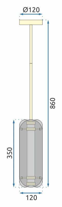 Lampada Balck App1676-cp Long