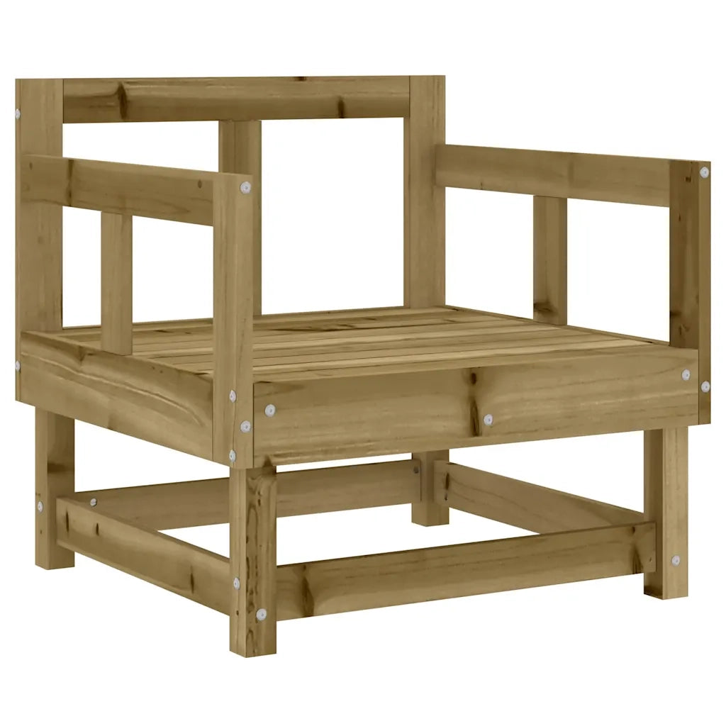 Sedia da patio-Sedie da Giardino con Cuscini 2 pz in Legno Impregnato di Pino 157453