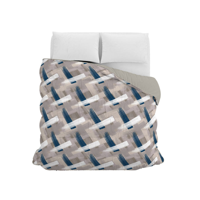 Trapunta Invernale Matrimoniale 180gr con Stampa in Microfibra Pennellate