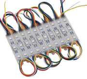KIT 20 MODULI LED INSIGN DC12V LED 20X0,96W E M 72LM/M 6000K +RGB IP65 7,8X0,6CM
