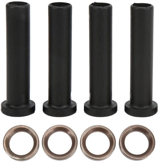Sostegno A - 4 pezzi - Bus Lungo con Pezzo di Distacco - Nero - Adatto per Polaris Trail Blazer 250 1993-2005 - Riduce Rumore e Vibrazioni - Bus di Sospensione