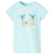 Maglietta da Bambina Acqua Chiaro 128cod mxl 108737