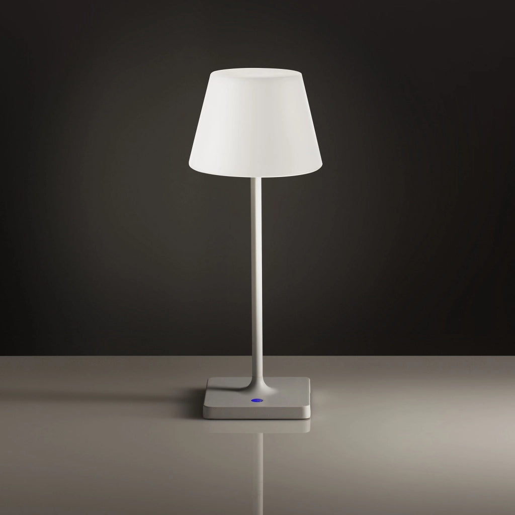Lampada da tavolo ricaricabile SEREVA bianco