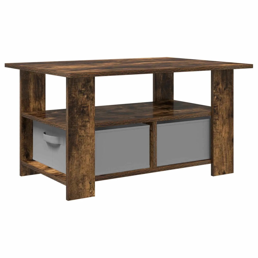 Tavolino da salotto con cassetto Rovere fumé 77 x 55 x 42 cm 8000416