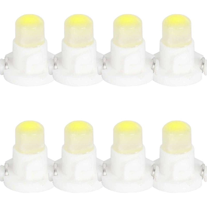 8 Pezzi Lampada Led T4.2 1 COB 12V 0.6W 40lm Bianco Freddo 6500K 17mm Luci Cruscotti e Strumentazioni