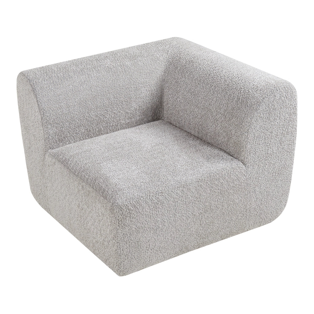 Mobile Angolare per Divano Componibile Modulare 76x108x108 cm Serie Hurvas - Grigio [en.casa]