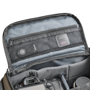 Mantona borsa fotografica Milano grande marrone