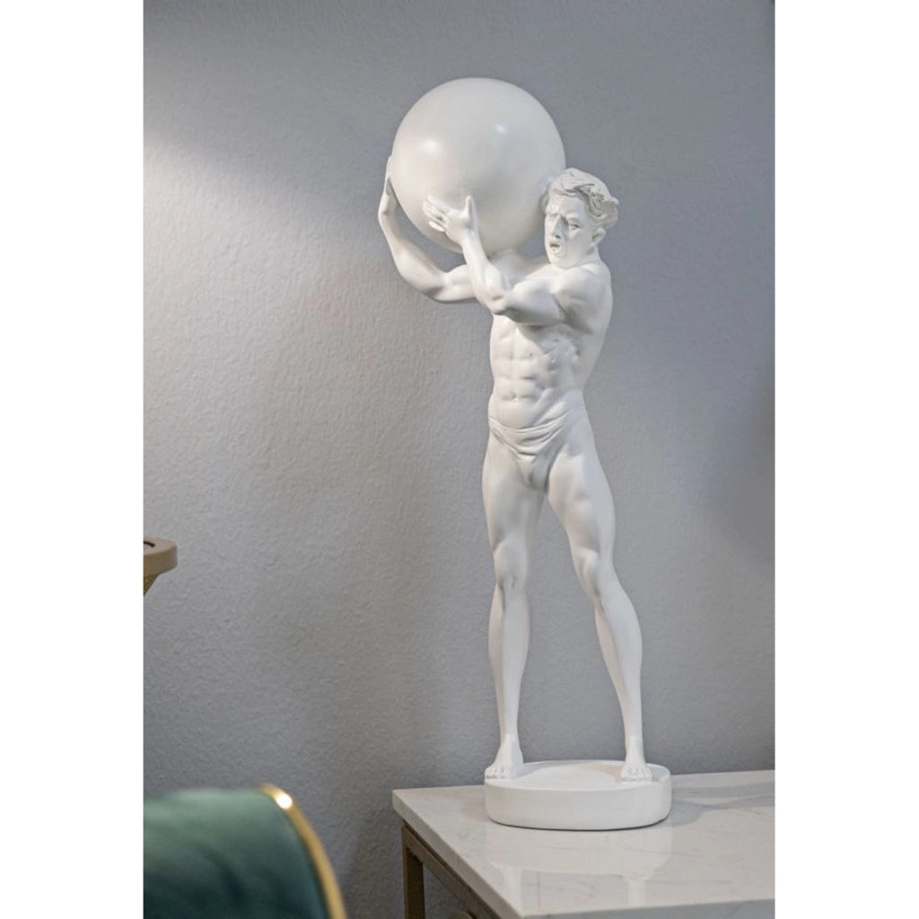 Scultura VKH370, Bianco, Poliresina, 18x12,5x50 cm