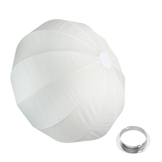 Essential Balloon Softbox 65cm + adattatore softbox per Elinchrom (diametro esterno: 15,2 cm), diffusore di luce a 360° ad apertura rapida, adattatore, compatibile con tutte le luci