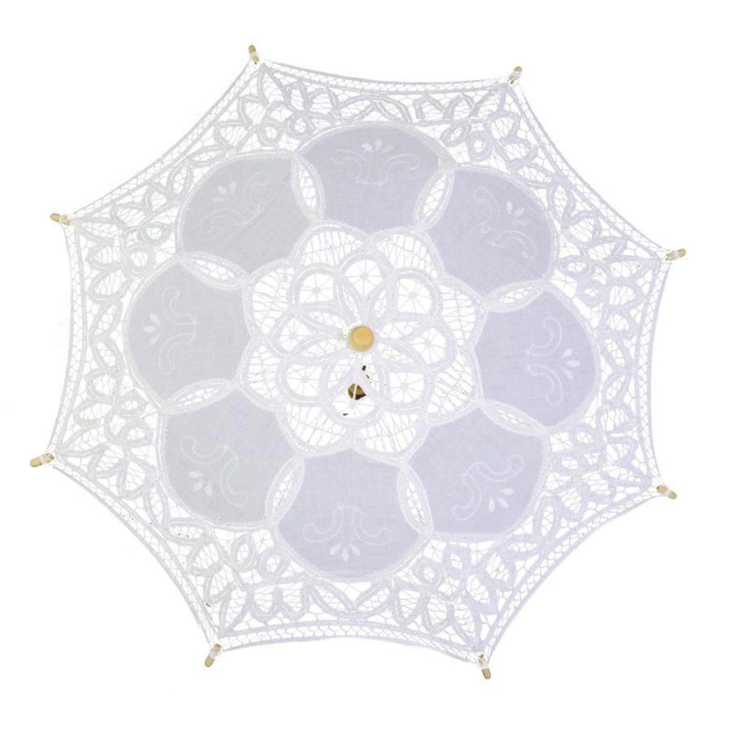 Ombrello pizzo bianco cm ø60x44