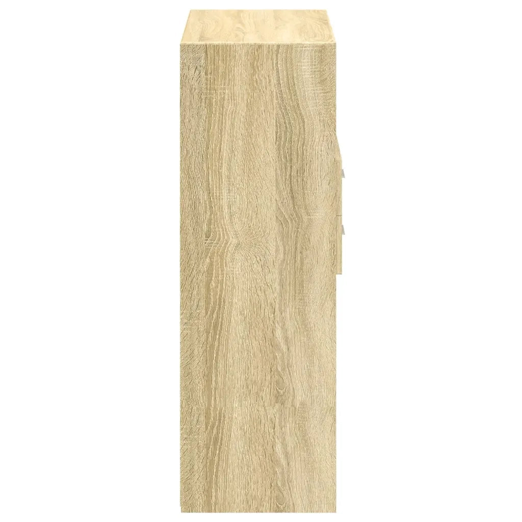 vidaXL Credenza Rovere Sonoma 80x42,5x124 cm in Legno Multistrato