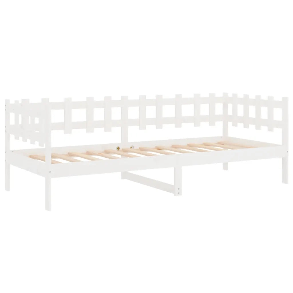 Dormeuse Bianca 80x200 cm in Legno Massello di Pino cod mxl 32218