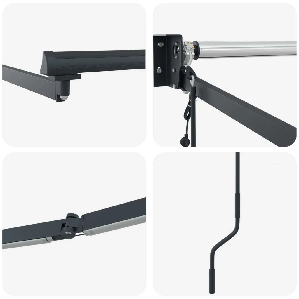 Struttura della tenda elettrica retrattile Antracite 3 x 2,5 m