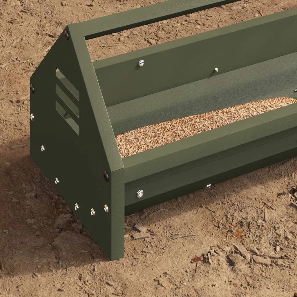 Mangiatoia per polli Verde oliva 108 x 20,5 x 20 cm CFW9576430