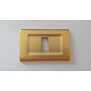 Trade Shop - Placchette Placche In Abs Serie Magic Elite Bticino Compatibili Color Copriprese - Oro -1 Foro     -
