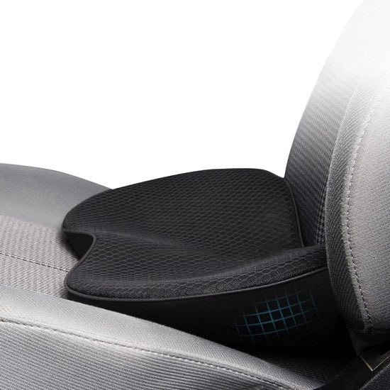 Autostoelkussen Verhoogd - Ontlastingskussen - Zitkussen Orthopedico - Multifunzionale Cuscino - Space Memory Foam - 440x240x95 mm