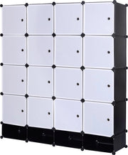 Cassettiere per abbigliamento - Cassetto, Armadio - Camera da letto, Salotto - Multifunzionale, Solido - Plastica, Acciaio - 165 x 148 x 35 cm - Nero