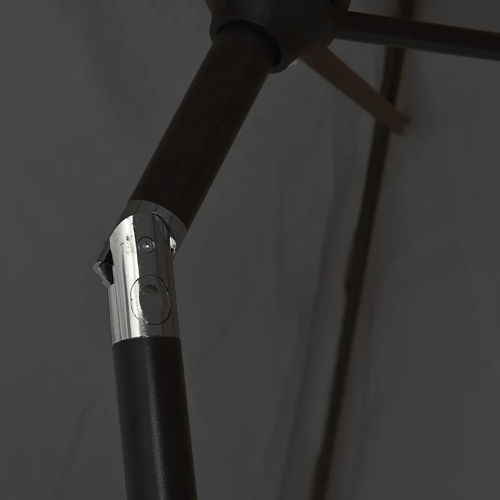 Ombrello | Parasolne con Palo in Metallo 300x200 cm Antracite