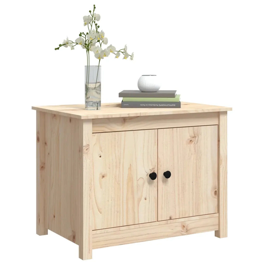 Tavolino da Salotto 71x49x55 cm in Legno Massello di Pino cod mxl 26788