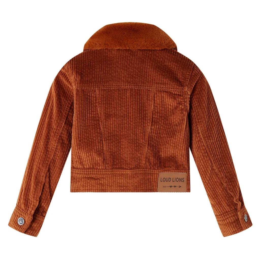 Giacca per Bambini in Velluto a Coste Cognac 128 CFW4281716