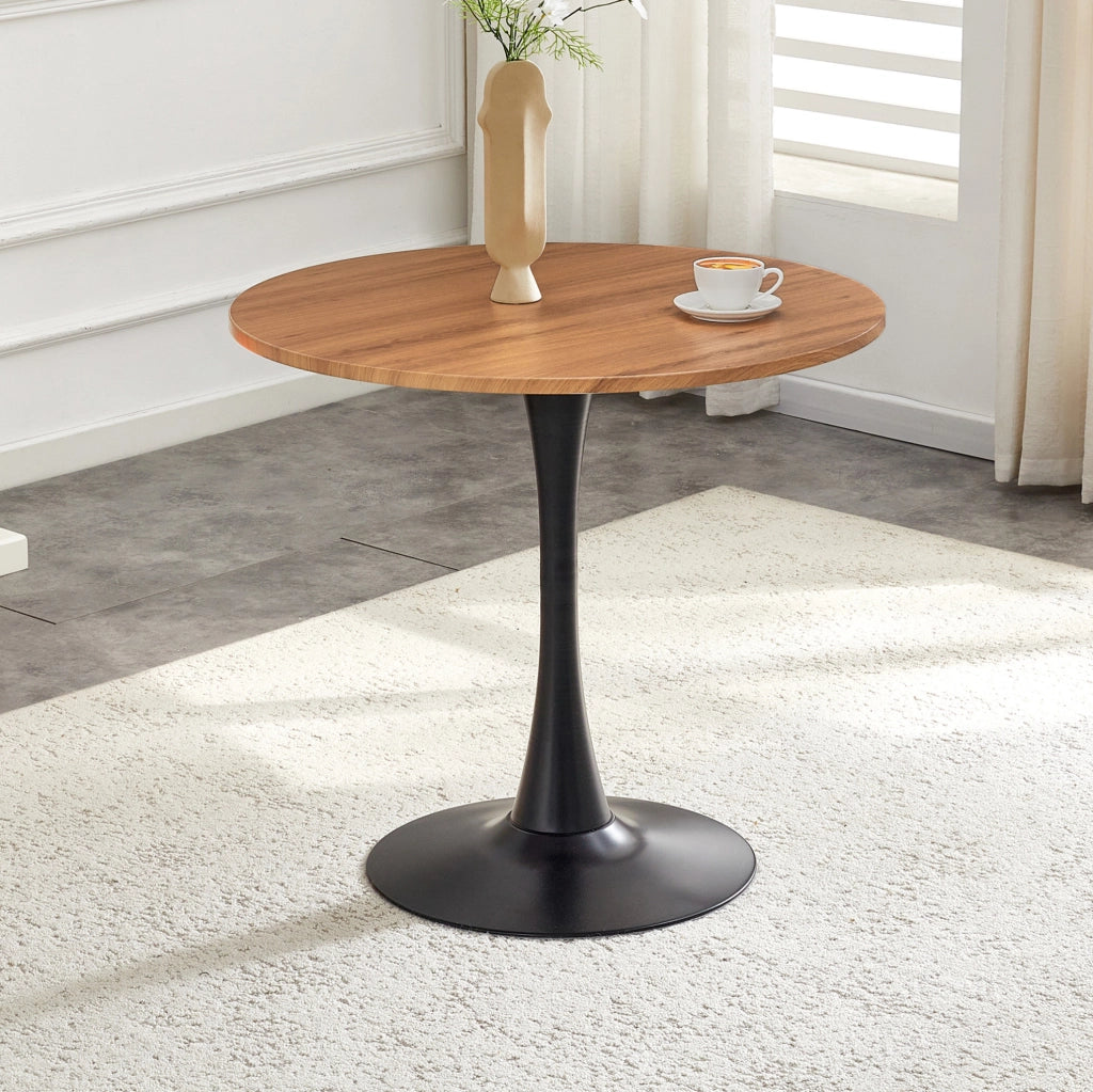 Tavolo rotondo Tulip Ø 80 cm in MDF e metallo