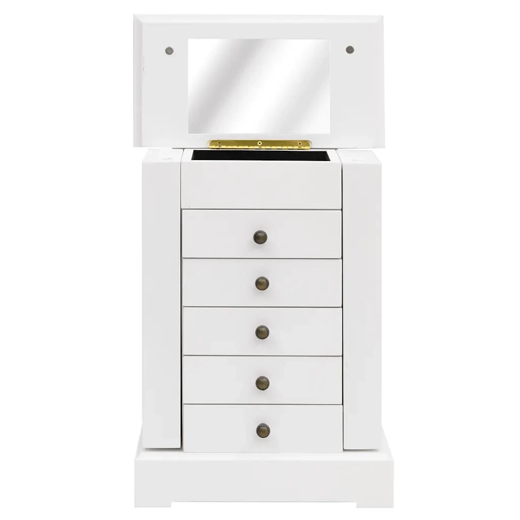 Armadietto per Gioielli con Specchio in MDF 25x13,5x34 cm 245753