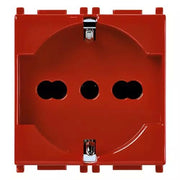 VIMAR PLANA - PRESA 2P+T 16A UNIVERSALE ROSSO