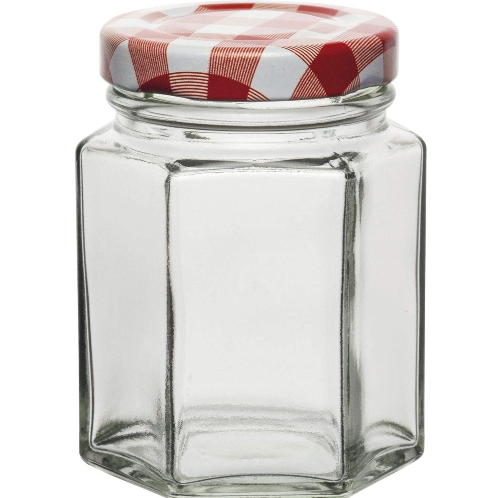 Trade Shop - Set 12 Pezzi Contenitore Barattolo In Vetro Con Coperchio Barattolini 290ml -