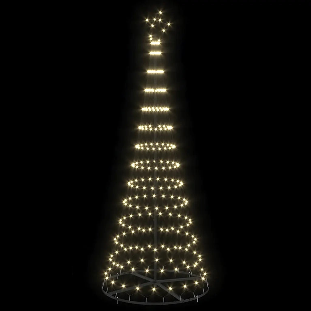 Albero di Natale LED con 295 LED Bianco caldo 250 cm Metallo 42018783