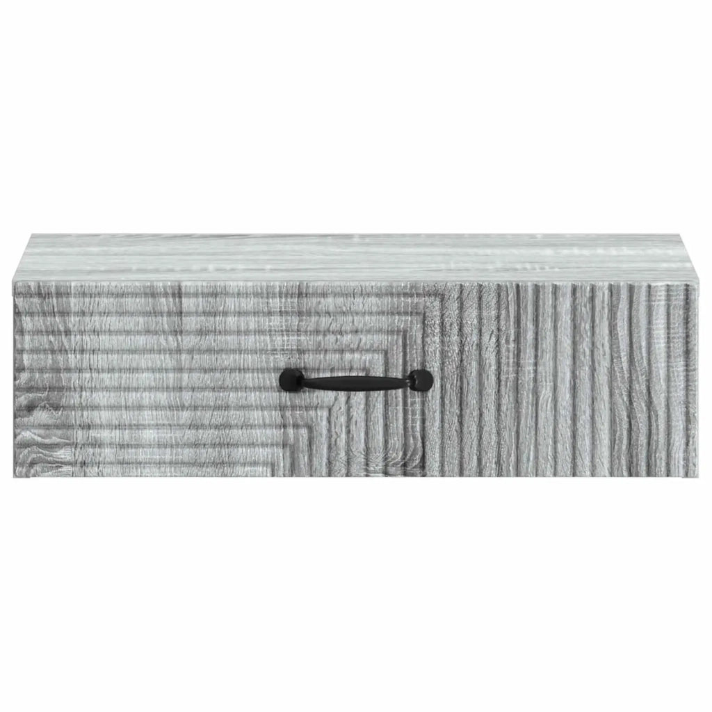 Tavolino da Parete Laterale Grigio Sonoma 59 x 34,5 x 17 cm 898661