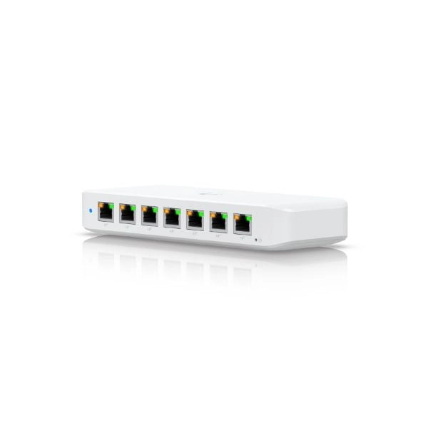 Switch unifi 8p poe ubiquiti usw-ultra l2 compatto 7p gbe poe+  1p gbe -  42w/16w poe
