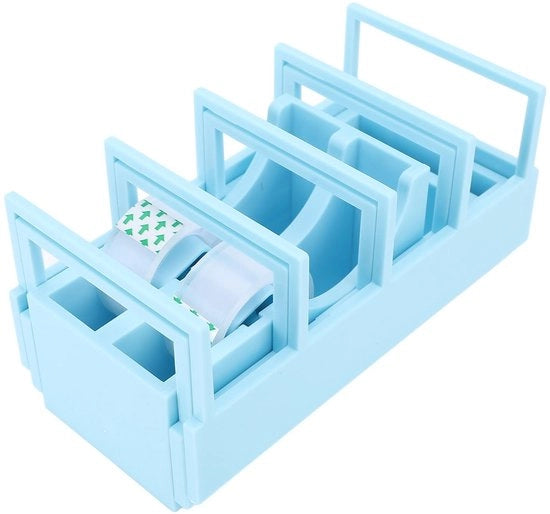 Dispensatore di Nastro - Nastro Transparente - Ripiegabile - Leggero - Multifunzionale - Per Pacchi e Artigianato - Dispensatore di Nastro