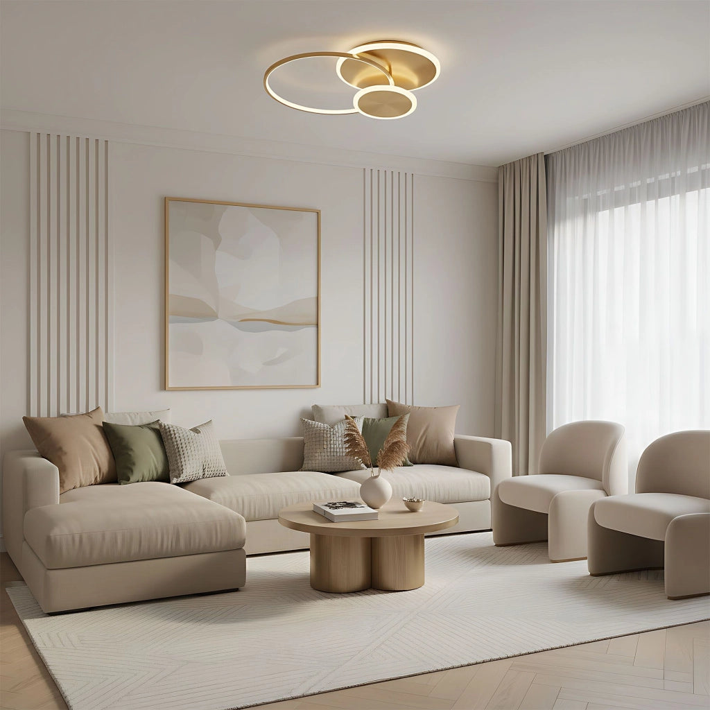 Lampada Da Soffitto App1711-c Brush Gold Led