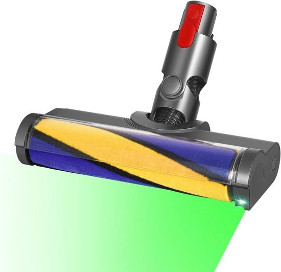 Capocchia aspirapolvere morbida, adatta per aspirapolvere Dyson V11 V10 V8 V7, illumina polvere e sporcizia nascosta, ideale per pavimenti lisci e duri