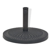 Base per ombrellone base tonda in resina diametro 38 e 48 mm nera 14 kg 2202088