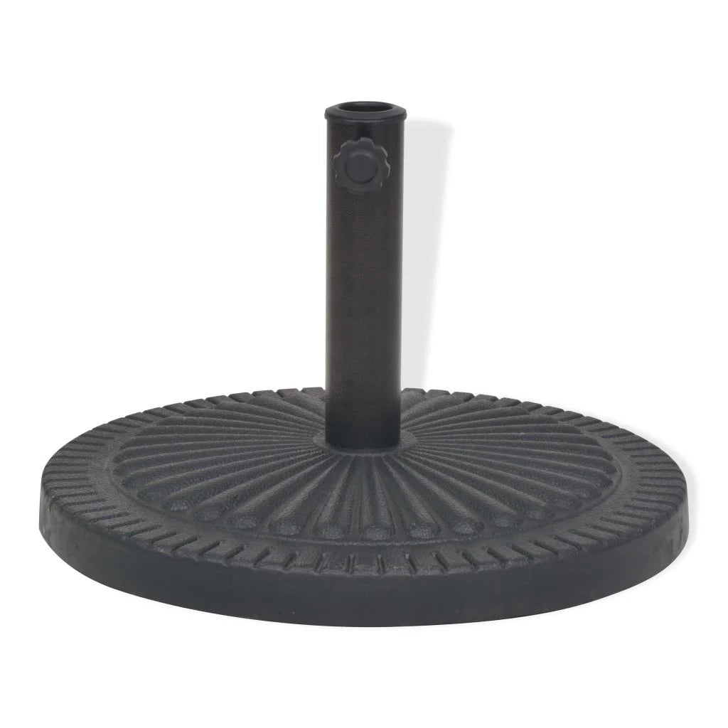 Base per ombrellone base tonda in resina diametro 38 e 48 mm nera 14 kg 2202088