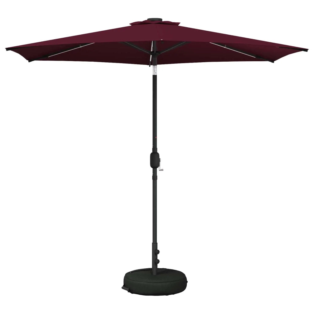Parasol da Giardino con Luci LED 270 x 270 cm Poliestere 42036262