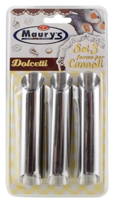 KIT SET 3 PZ MAURY'S DOLCETTI SET 3 FORME PER CANNOLI