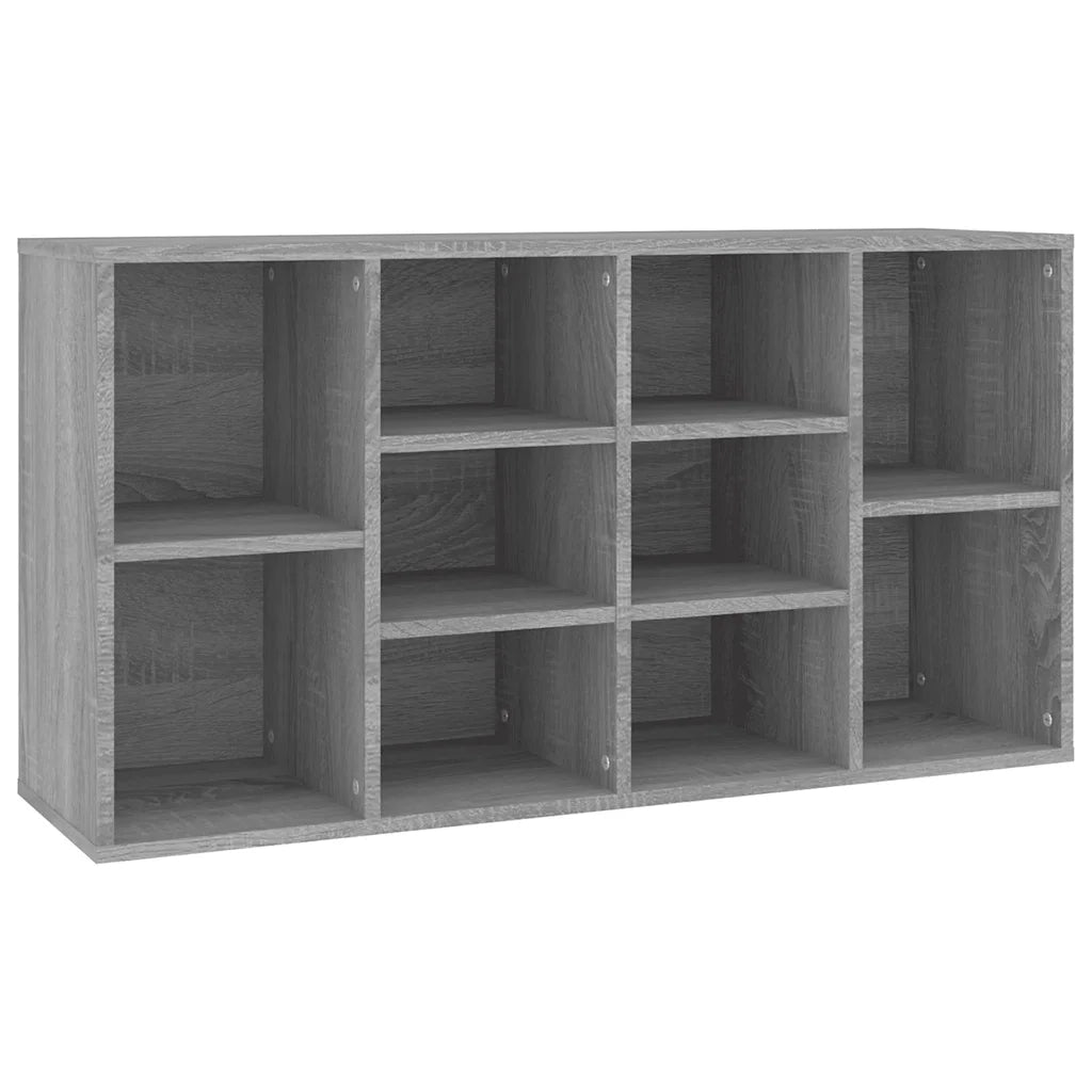 Scarpiera-Scaffale per scarpe Grigio Sonoma 103x30x55 cm in Legno Multistrato