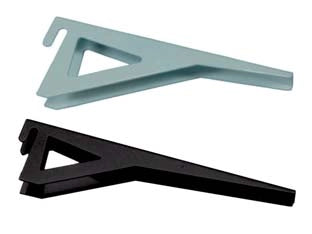 MENSOLE REGGIPIANO PER CREMAGLIERA- - mm.220 bianco portata kg.40 - 2 pezzi FRASAN