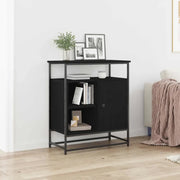 Credenza-Buffet-Armadio da cucina Rovere nero 69 x 35 x 80 cm Legno multistrato