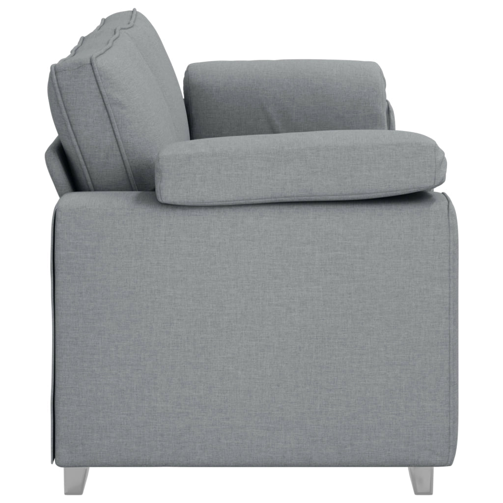 Divano 3 posti  grigio chiaro 178 cm in tessuto