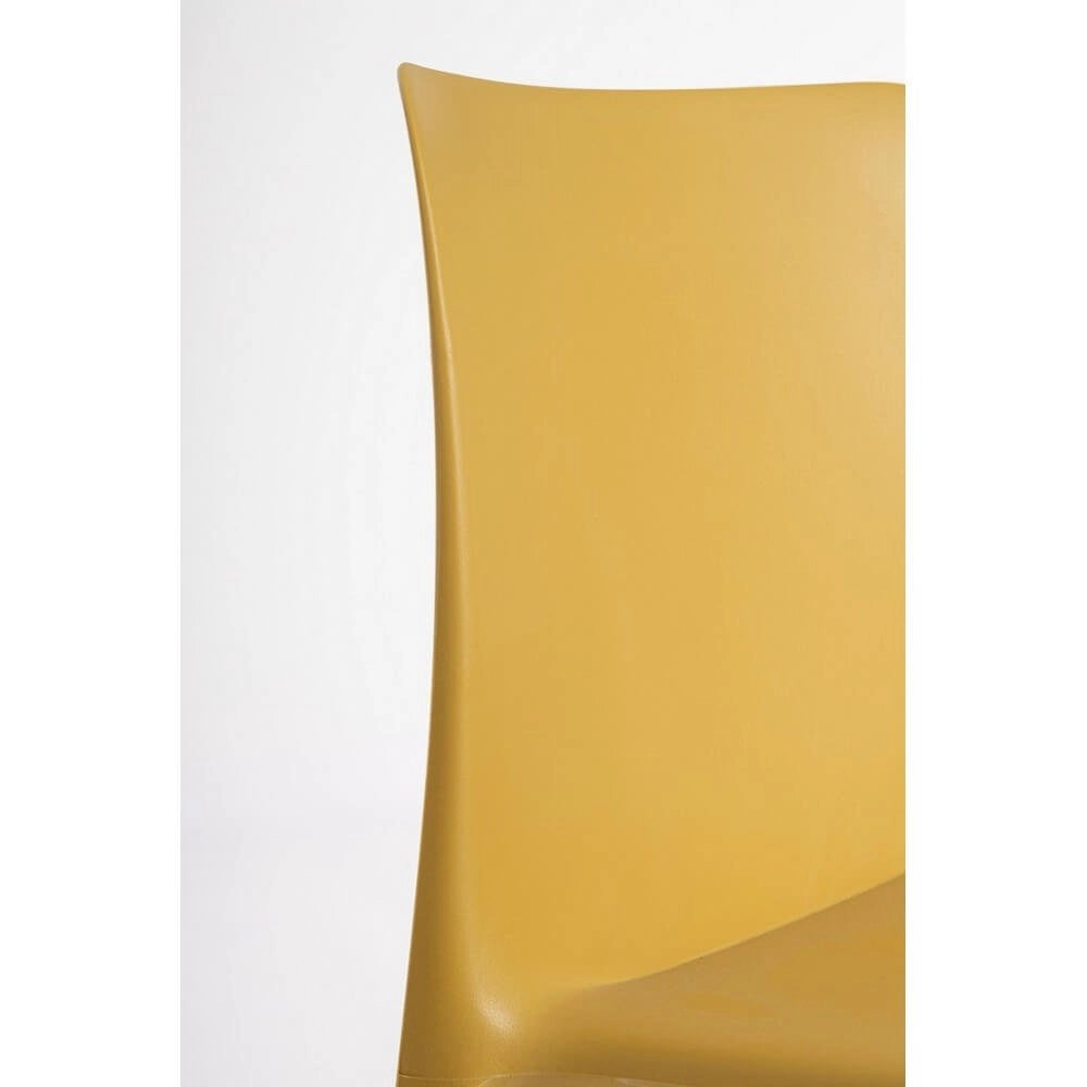 Set 4 Sedie Polipropilene Giallo Moderno da Esterno - CHLORIS